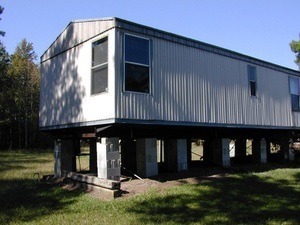 Photograph of elevated building