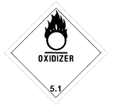 Oxidizer 5.1 DOT Placard