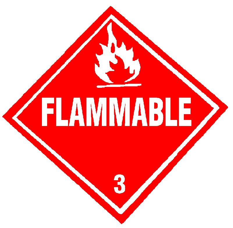 DOT Flammable Liquid Placard