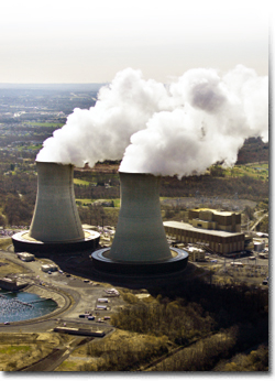 Smoke Billowing From Nuclear Reactors