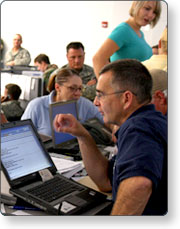 FEMA worker coordinating response