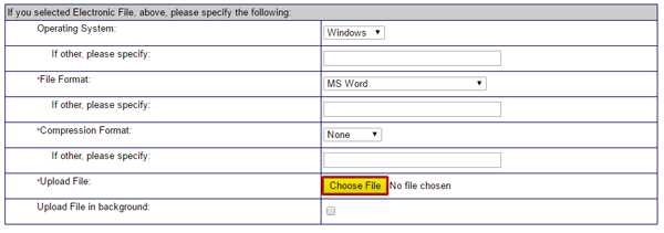 To locate the electronic file you wish to upload as an attachment to your subgrant application, select the Choose File button on the Attach Document screen.