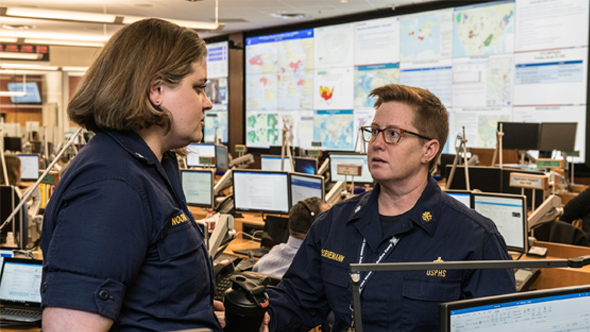 The Centers for Disease Control and Prevention (CDC) Emergency Operations Center (EOC) is where highly trained experts monitor information, prepare for public health events, and gather in the event of an emergency to exchange information, and make decisions quickly.