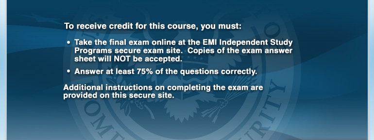 Final slide of the course which explains how students receive credit for the course.