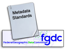 FGDC logo and document labeled, “Metadata Standards”