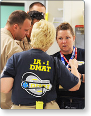 Responders talking