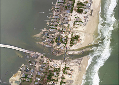 Breezy Point, New York after Hurricane Sandy storm surges and related ...