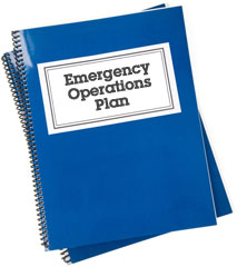 Cover of an emergency operations plan