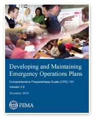 Cover of CPG 101, Developing and Maintaining Emergency Operations Plans