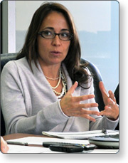 woman at desk
