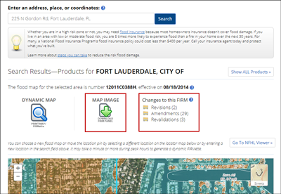 Search Results - Products for Fort Lauderdale, City Of. Map Image Icon and Changes to this FIRM list.