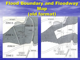 Flood Boundary adn Floodway Map (old format)