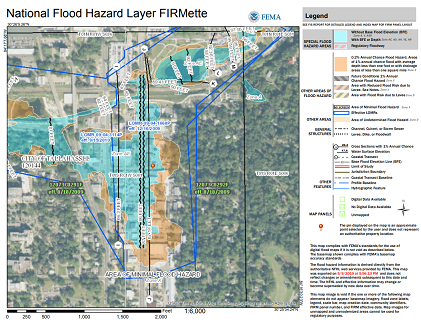 National Flood Hazard Layer FIRMette with Legend