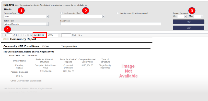 Screenshot of SDE Community Report. Refer to appendix for full text of image.