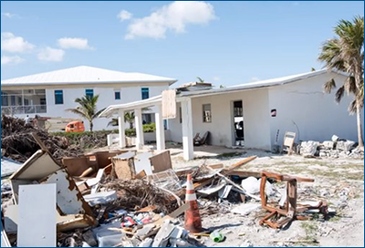 Contents Of Gutted Beach Structure On Front Lawn