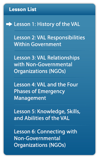 IS-0289: Voluntary Agency Liaison Overview