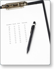 pen on a clipboard