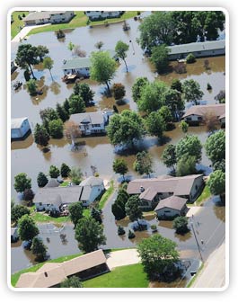 Photo of a flooded area.