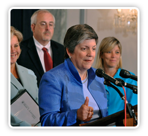 A Public Information Officer speaking to a member of the press