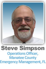 Steve Simpson, Operations Officer, Manatee County Emergency Management, FL