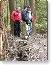 Disaster officials touring disaster area