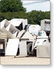 Discarded white goods