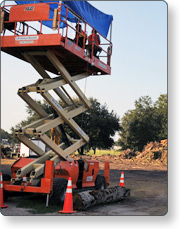 Scissor-lift equipment