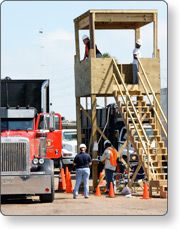 Inspection tower at DMS