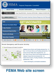 FEMA website screen