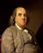 Painting of Benjamin Franklin