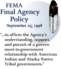 FEMA Final Agency Policy, September 25, 1998