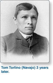 Tom Torlio, Navajo, 3 years later