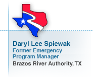 Daryl Lee Spiewak, Former Emergency Program Manager, Brazos River Authority, TX