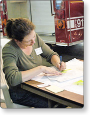 Planning staff tracking and reporting on resource status
