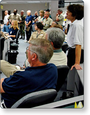 People at an Emergency Operations Center