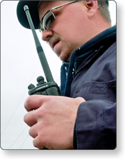 Responder with a radio
