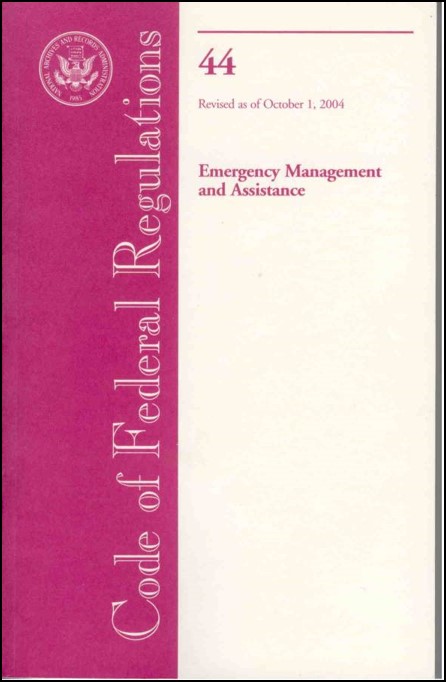 Image of the cover of 44 CFR Manual