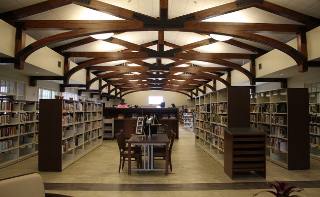 The new Library is finished in Pass Christian. FEMA funding helped rebuild it after Hurricane Katrina.