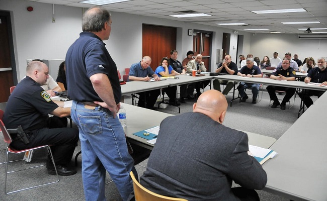 The Recipient, FEMA, and potential Applicants meet at the Applicant Briefing to discuss the Public Assistance Program.