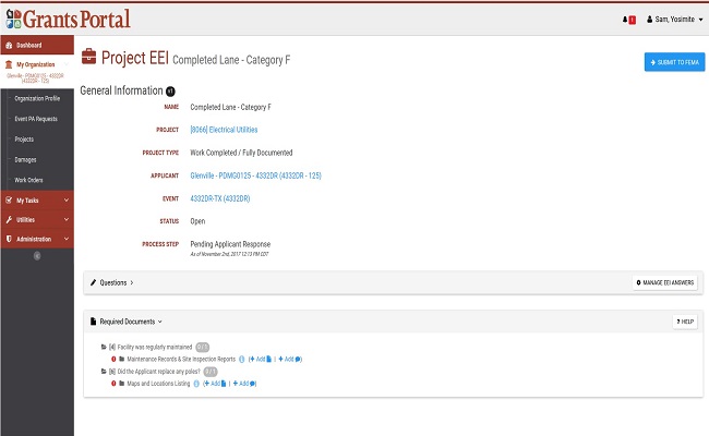 Grants Portal EEI Required Documents (expanded). Please refer to Appendix 4-24 for full description.