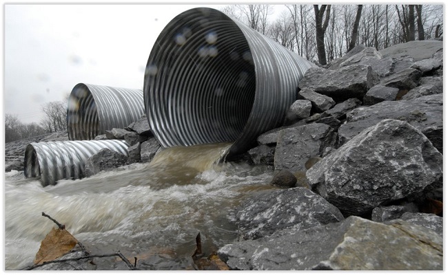 A culvert.