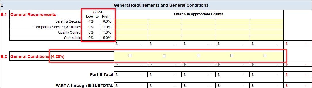 CEF Part B entry methods. Please refer to Appendix 3-9 for full description.