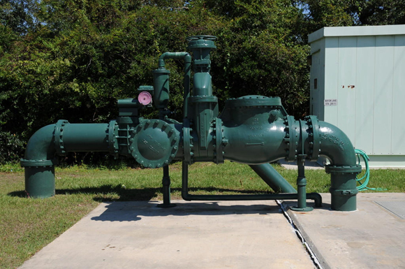 A new pump at a sewage station