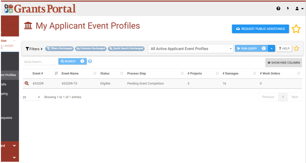 How to Navigate to the Insurance Area in Grants Portal (3 of 6)