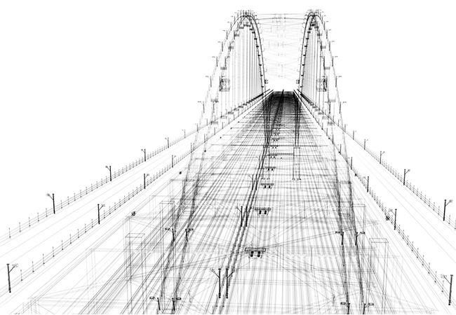 Sketch of a large bridge