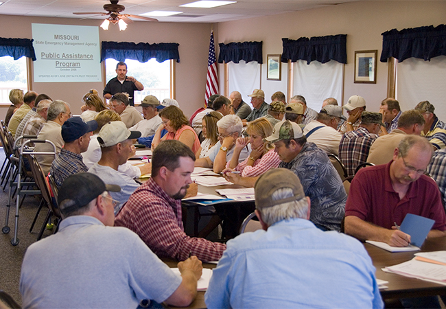 An Applicant briefing meeting.