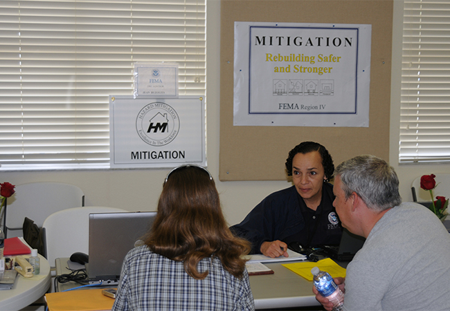 FEMA Hazard Mitigation Advisor helping those affected by storms/floods