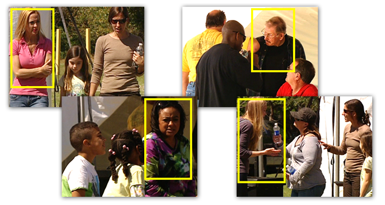 Collage - 4 images  of Traffickers Recruiting Victims