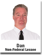 Dan, Non-Federal Lessee. An icon of cafe owner Dan's face that is linked to his audio comment.