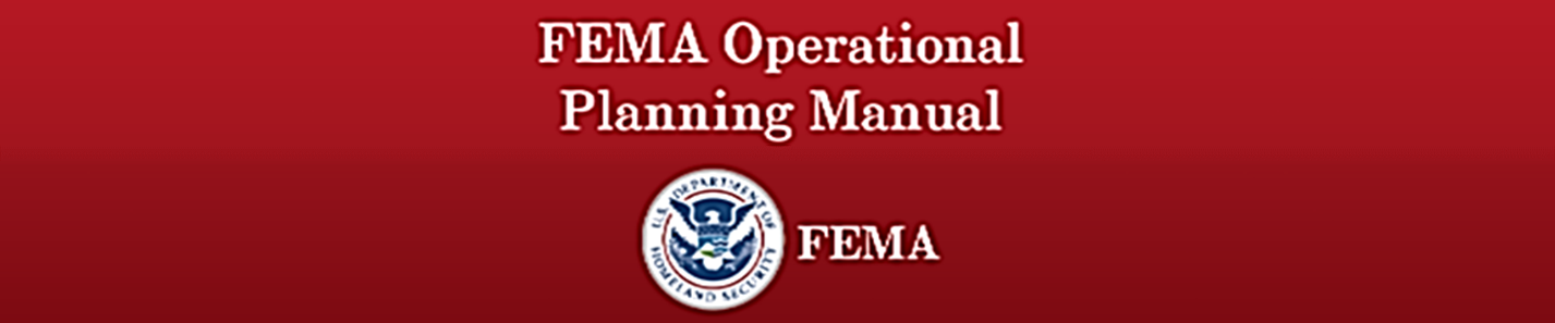 Lower half of the cover page of the FEMA Operational Planning Manual